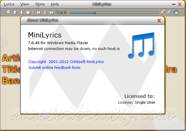 minilyrics windows 10